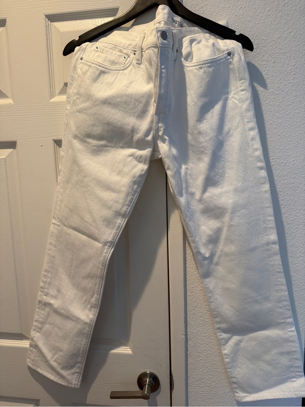 Outerknown White Straight-Leg Jeans